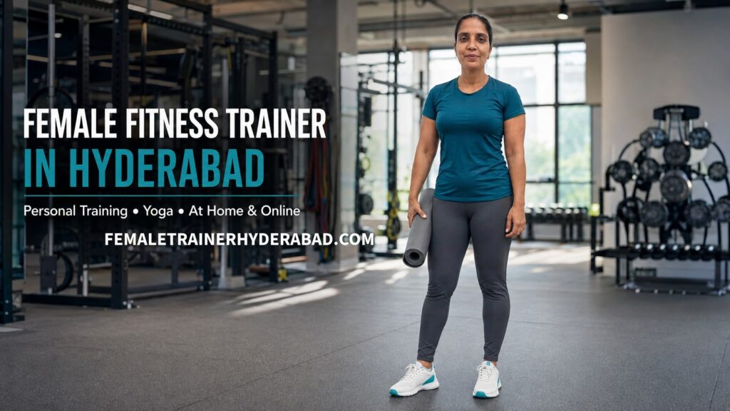 female fitness trainer in gandipet madhavi rathod